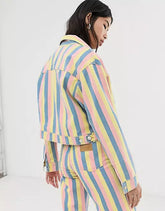 WRANGLER CUT OFF JACKET DAMSKA KURTKA JEANSOWA PASKI SUNNY STRIPES W417WN48K 112128795
